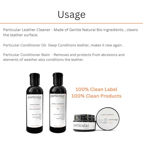Particular: Leather Deep Conditioning Oil with Lanolin