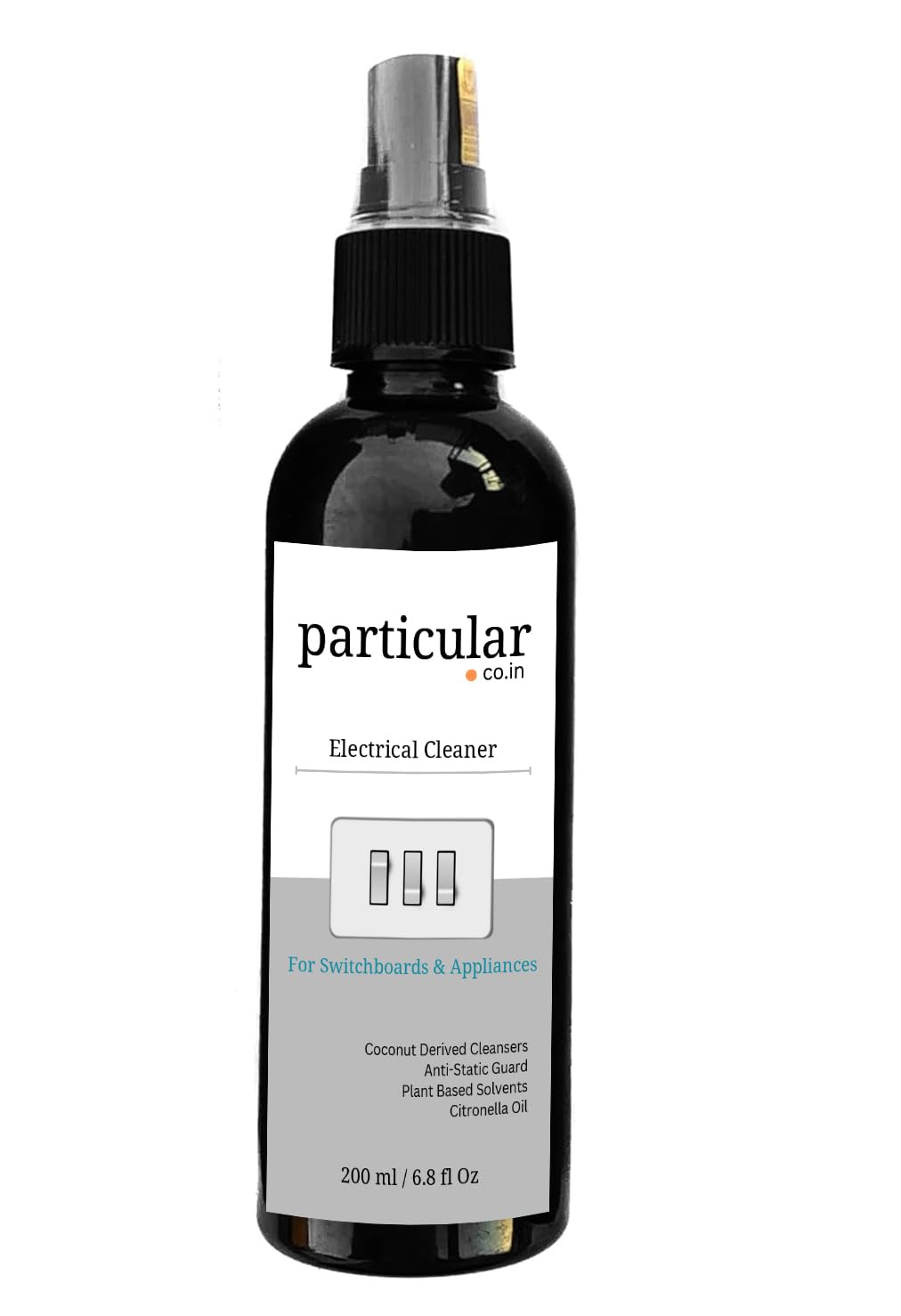 Particular Electric Appliance & Switchboard Cleaner | Streak-Free, Anti-Static & Dust-Repellent | Fast Drying, Low-Residue Formula | Safe for Electronics | Fresh Citronella Scent
