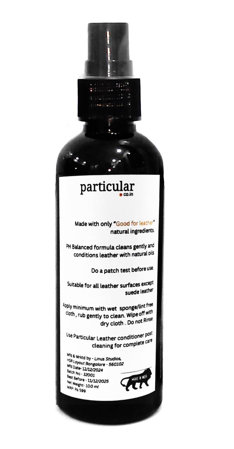 Gentle Leather Cleaner with Lanolin | Castile Soap Based