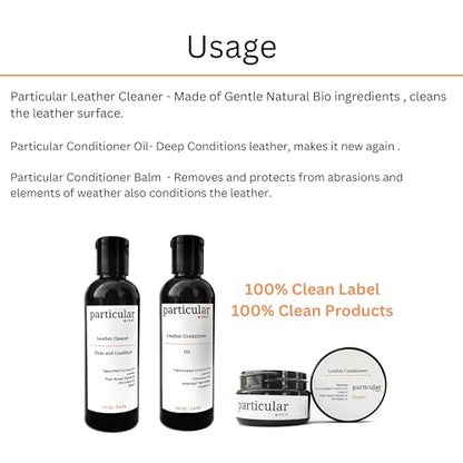 Particular: Leather Deep Conditioning Oil with Lanolin