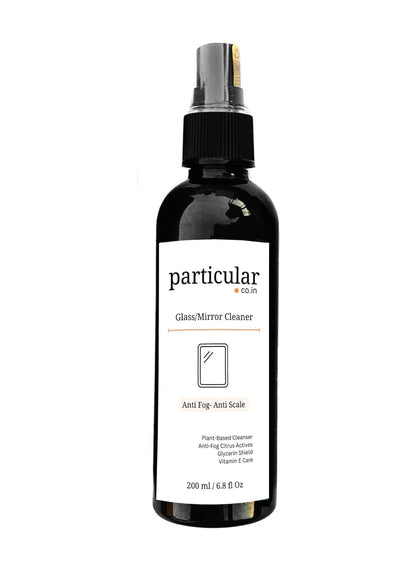 Particular Glass & Mirror Cleaner | Streak-Free, Anti-Fog & Water-Repellent | Removes Hard Water Stains | Fast-Drying, Safe for All Glass Surfaces