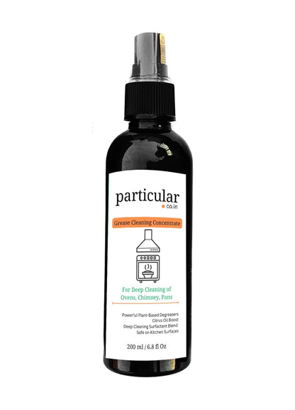 Particular Grease Cutter | Tough Oil Remover for Stovetops, Chimneys, Kitchen Tiles, Counters & Appliances | Fast-Drying, No Residue | Fresh Natural Scent