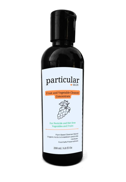Particular Fruit & Vegetable Cleaner | Removes Pesticides, Waxes & Dirt | Safe, Natural, Non-Toxic | Preservative-Boosted for Shelf Stability | Fresh Citrus Scent