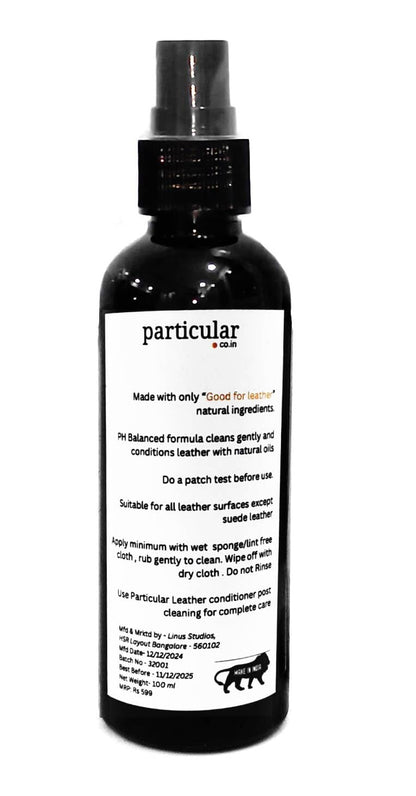 Gentle Leather Cleaner with Lanolin | Castile Soap Based