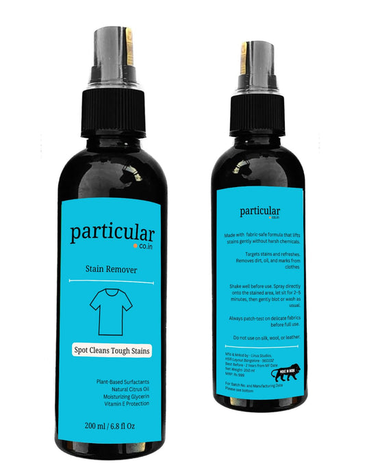 Particular Spot Stain Remover for Clothes Concentrate | Powerful Stain Lifting, Safe for Fabrics | Eco-Friendly Formula, Fresh Citrus Scent