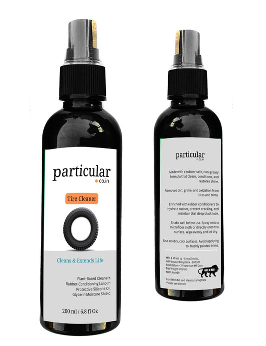 Particular Tire Cleaner | Deep Cleans, Conditions & Protects Rubber | Anti-Fade, Anti-Crack Formula | Water-Repellent Shine | Safe for All Tire Finishes